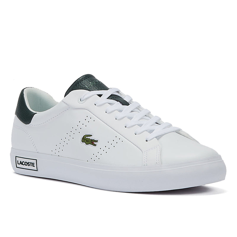 Lacoste Powercourt 2.0 123 1 SMA Mens White/Dark Green Trainers