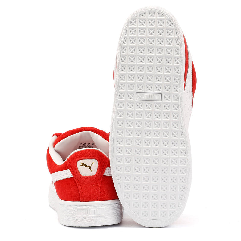 Puma Suede XL Baskets Rouges En Daim