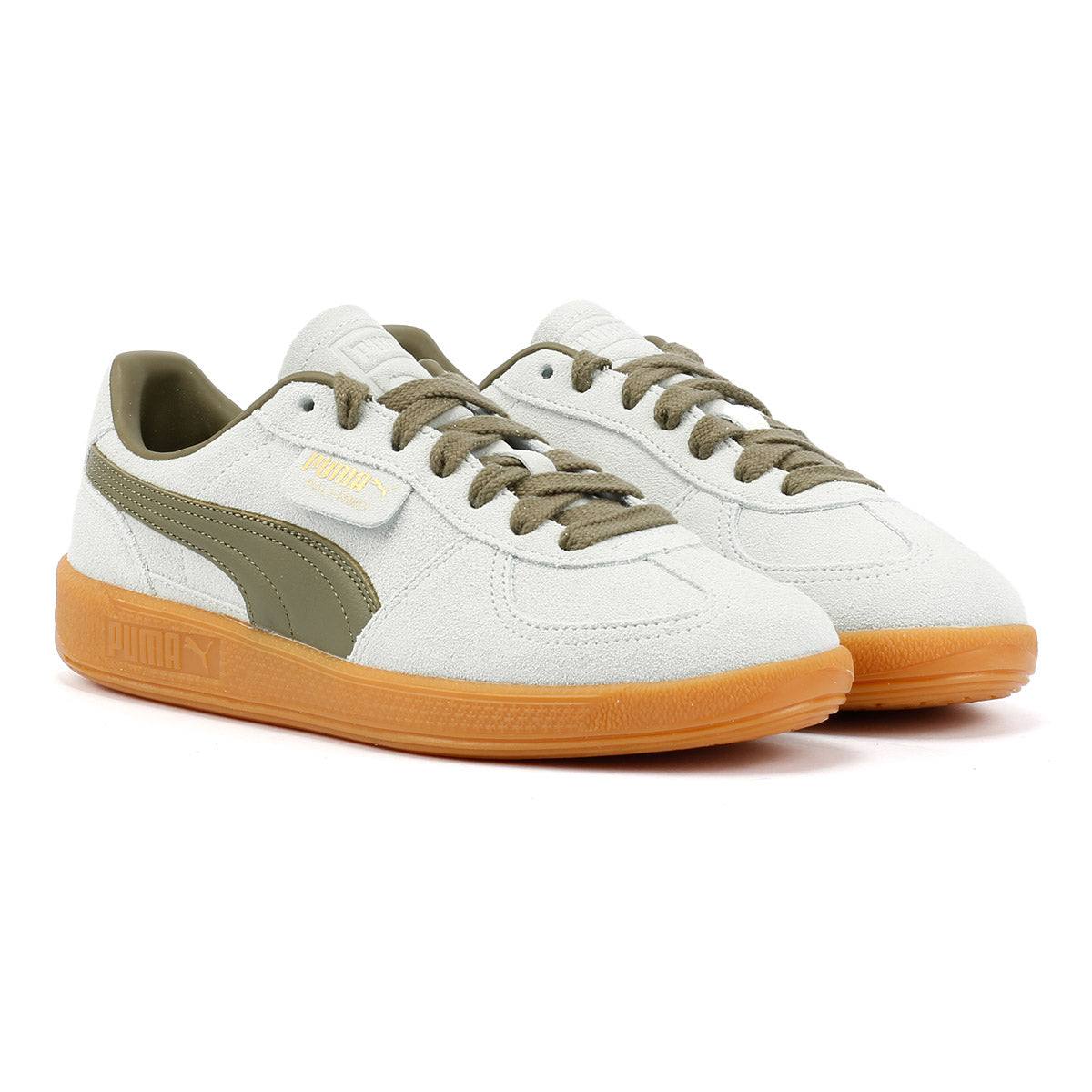 Puma Palermo Baskets Bleues En Cuir