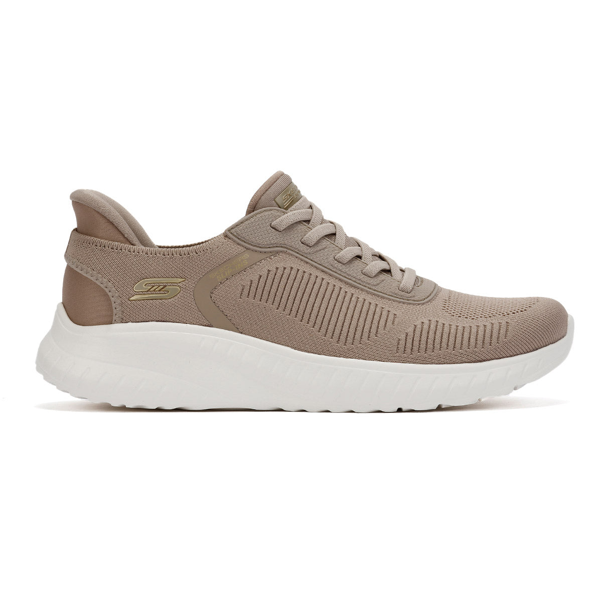 Skechers BOBS Squad Chaos Chaussures De Sport Beige Pour Femmes