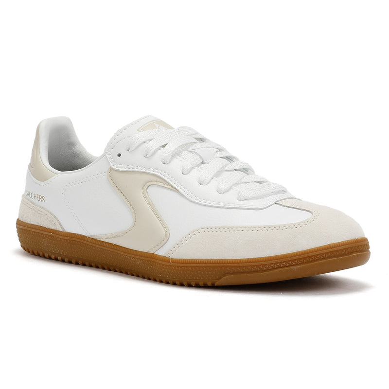 Skechers Hotshot Kickoff Baskets Blanches En Cuir Pour Femmes