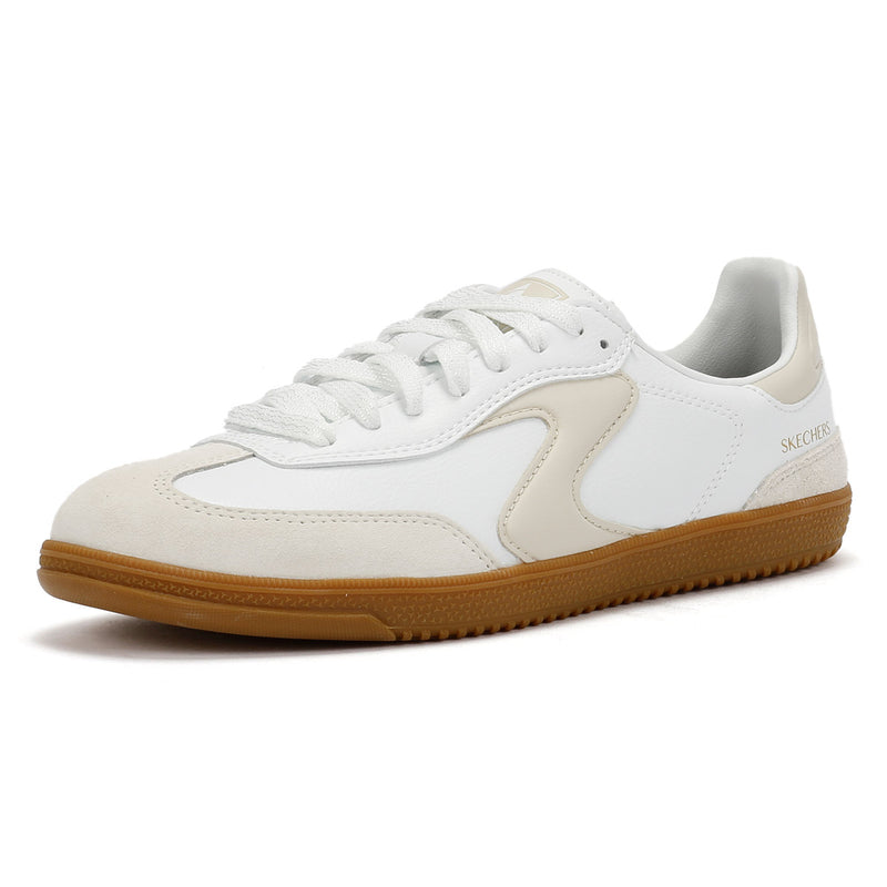 Skechers Hotshot Kickoff Baskets Blanches En Cuir Pour Femmes