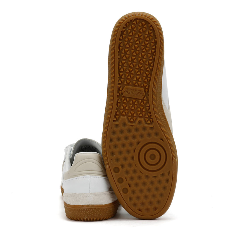 Skechers Hotshot Kickoff Baskets Blanches En Cuir Pour Femmes