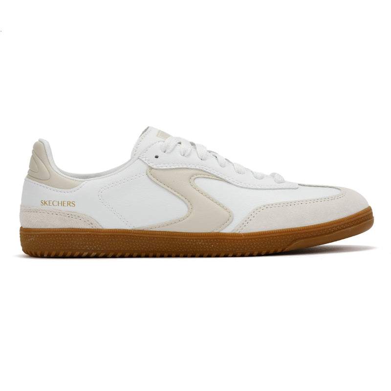 Skechers Hotshot Kickoff Baskets Blanches En Cuir Pour Femmes