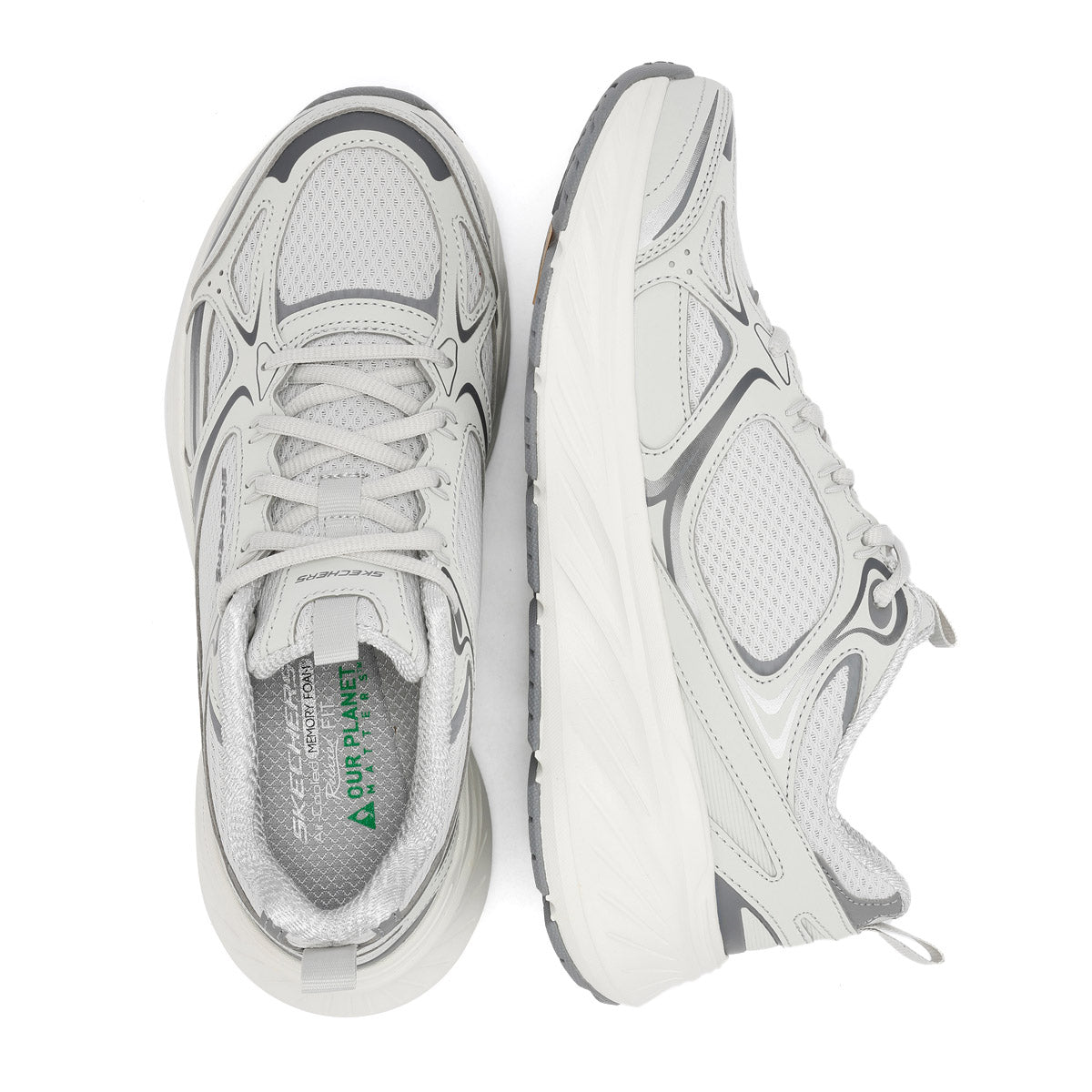 Skechers Edgeridge Chaussures De Sport Grises Pour Femmes