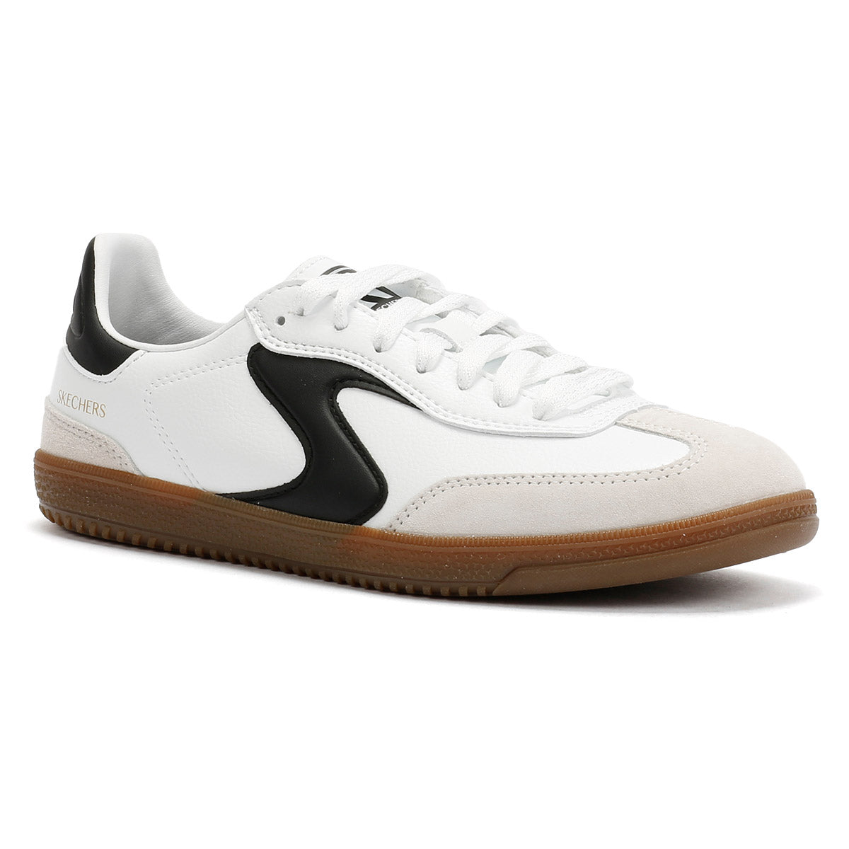 Skechers Hotshot Kickoff Baskets Blanches En Cuir Pour Femmes