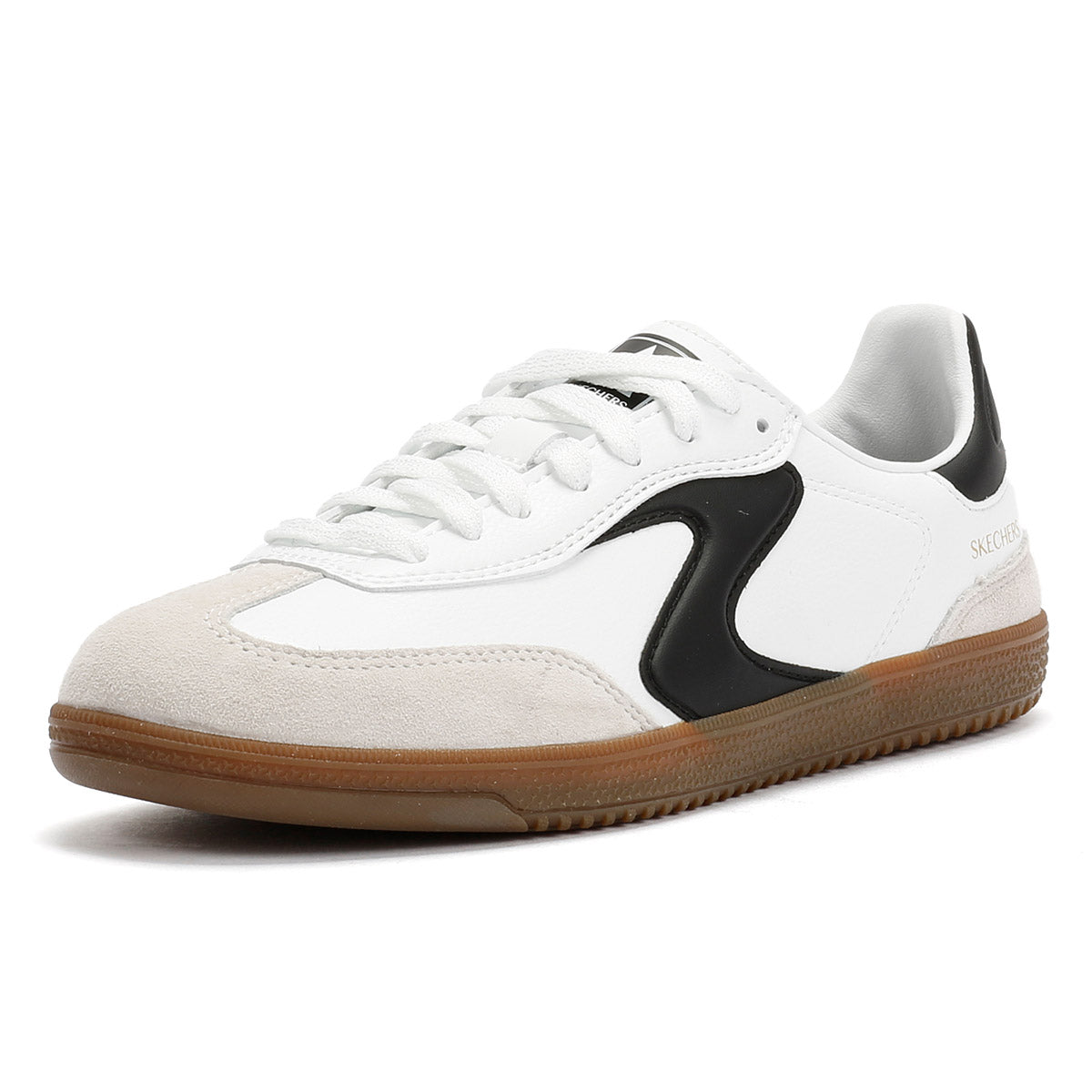 Skechers Hotshot Kickoff Baskets Blanches En Cuir Pour Femmes