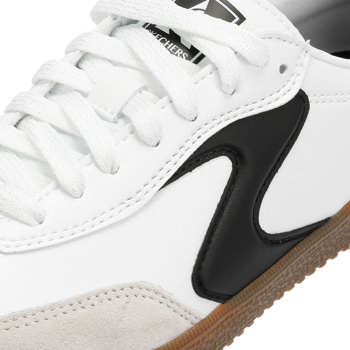 Skechers Hotshot Kickoff Baskets Blanches En Cuir Pour Femmes