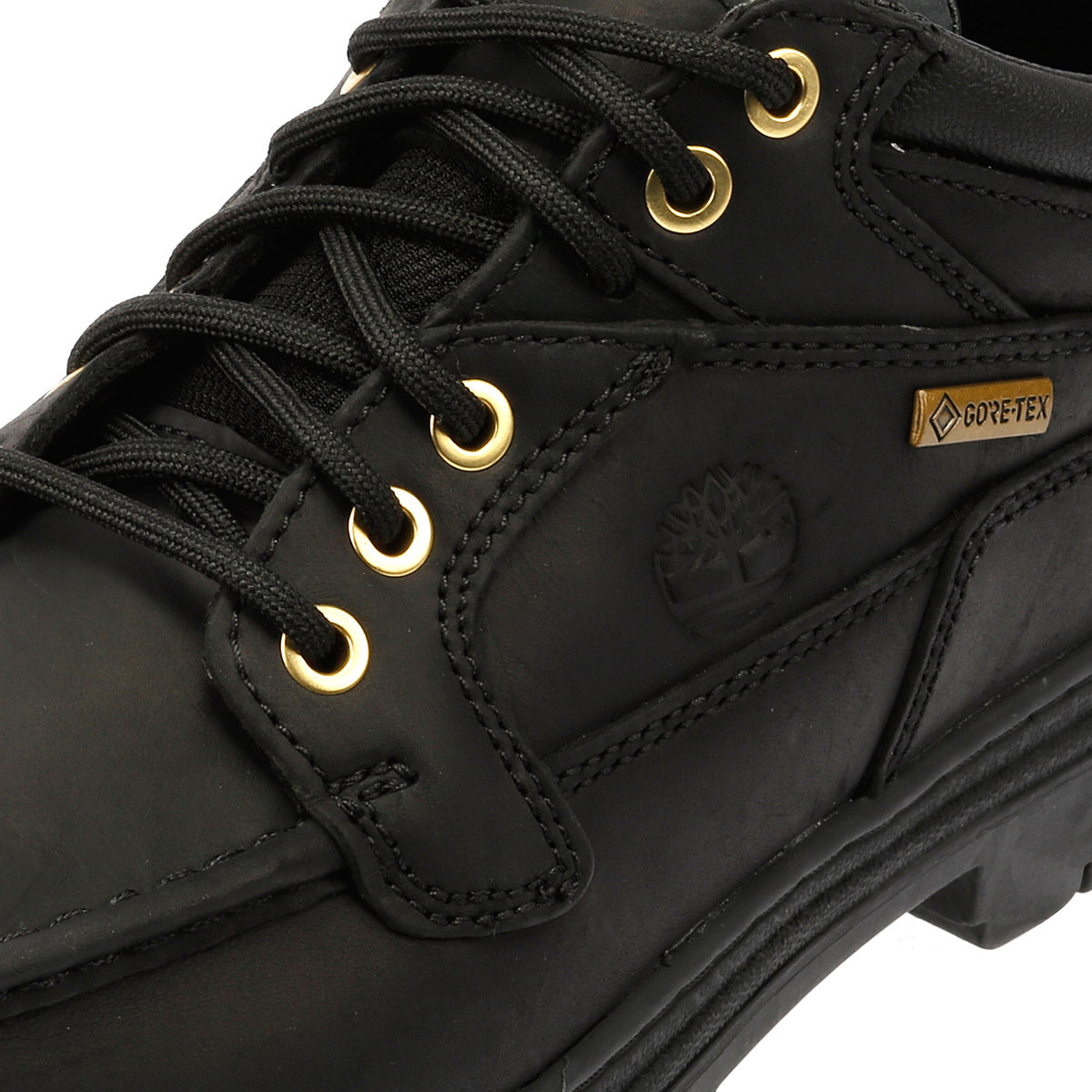 Timberland Heritage Mid Lace Gore-Tex Bottes Noires En Cuir Pour Hommes
