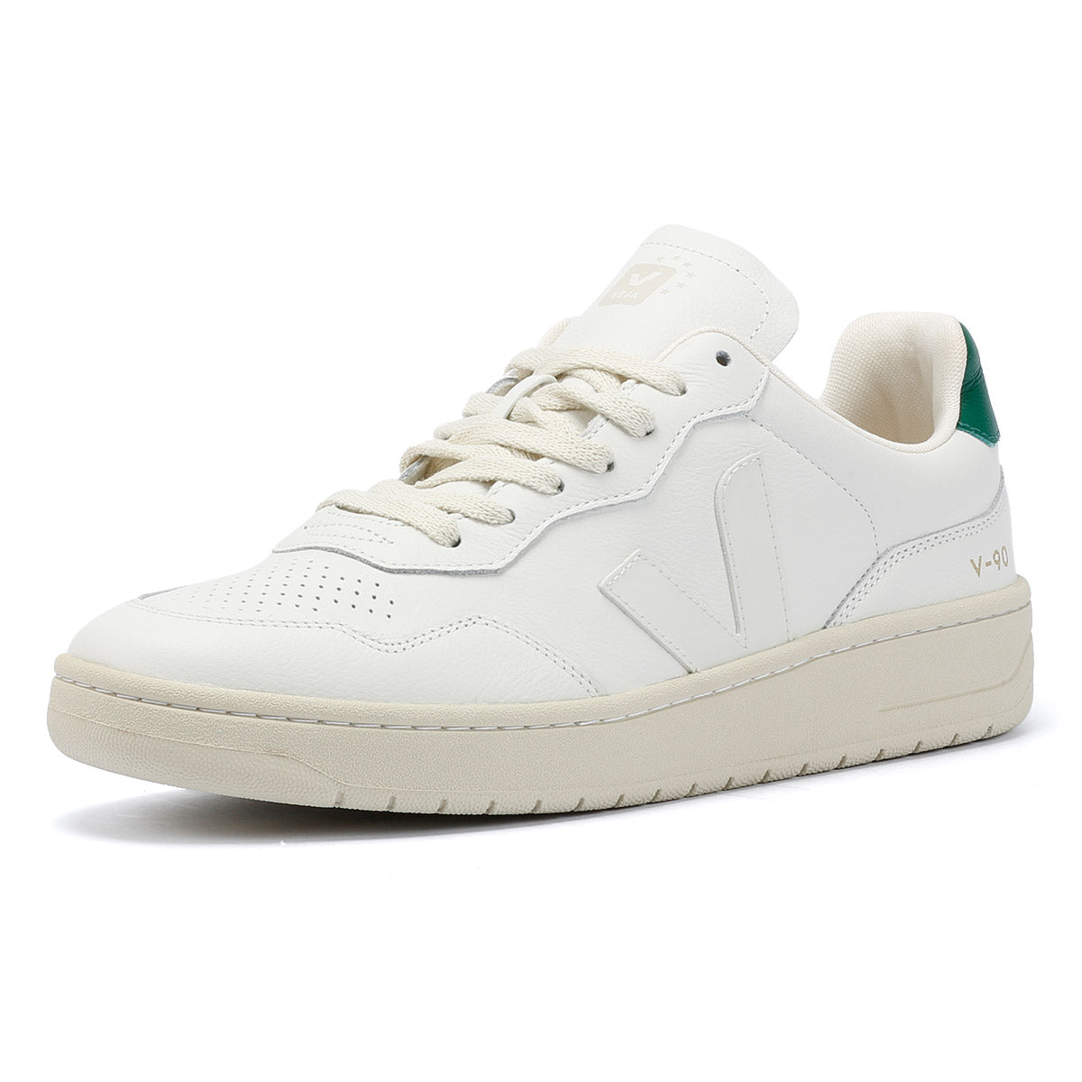 Veja V-90 Baskets blanches en cuir pour hommes