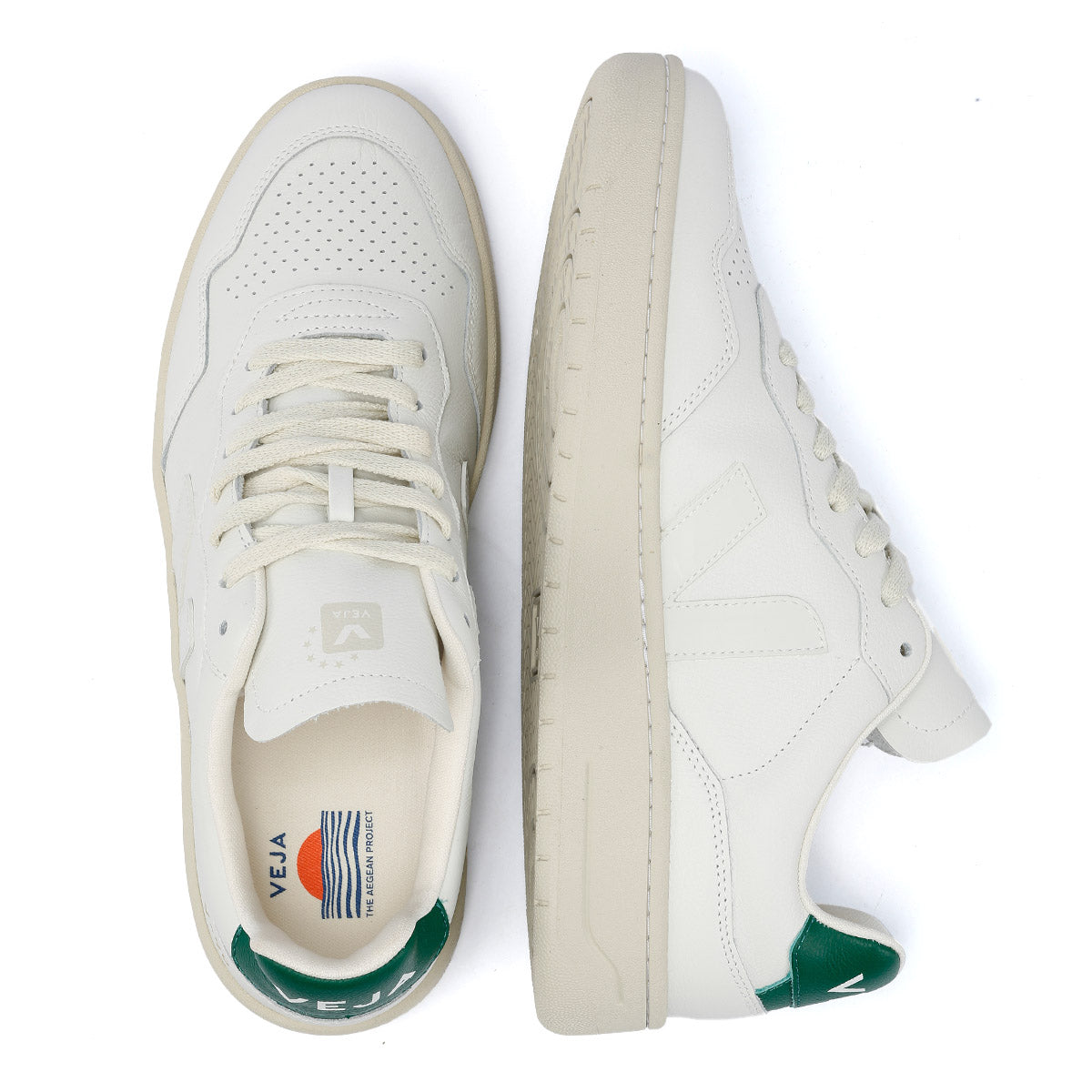 Veja V-90 Baskets blanches en cuir pour hommes