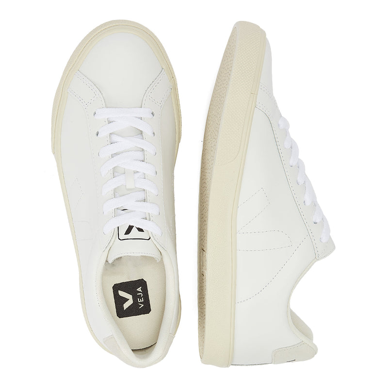 Veja Esplar cuir baskets blanches pour hommes