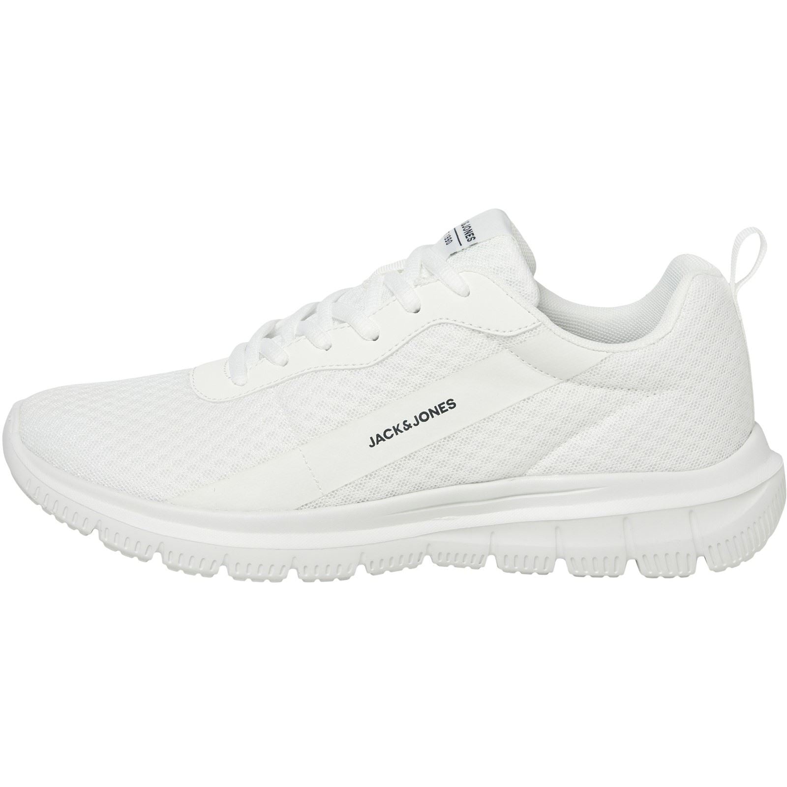 Jack & Jones Taylor Mesh Sneakers Pour Hommes En Polyuréthane Blanc Brillant