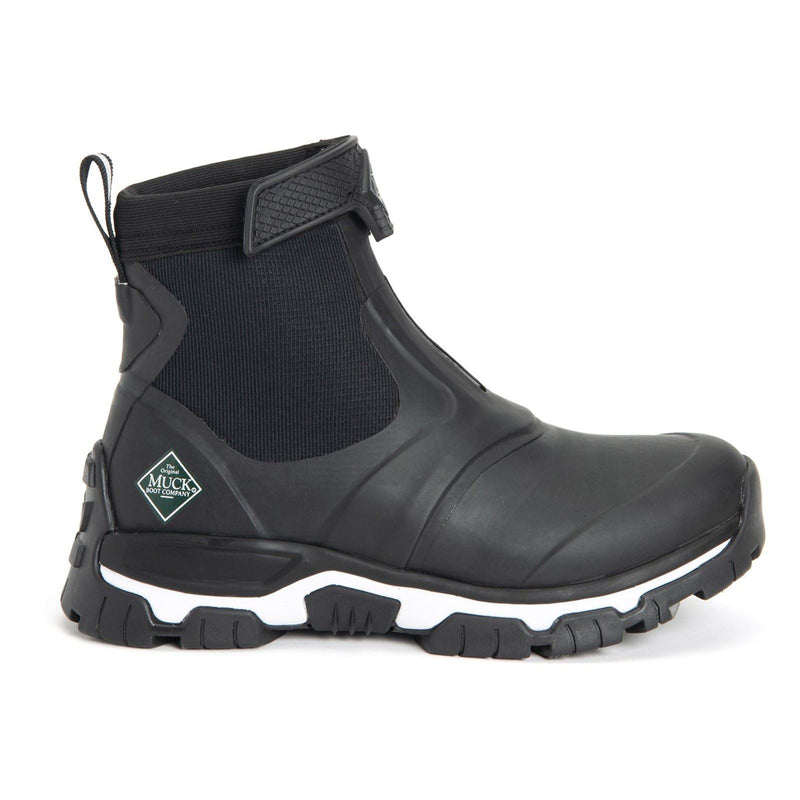 Muck Boots Apex Mid Zip Bottes En Caoutchouc Noires/Blanches Type Wellington