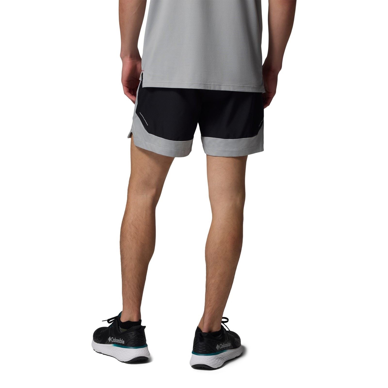 Columbia Three Pitch Shorts De Sport Actifs Pour Hommes En Polyester Noirs