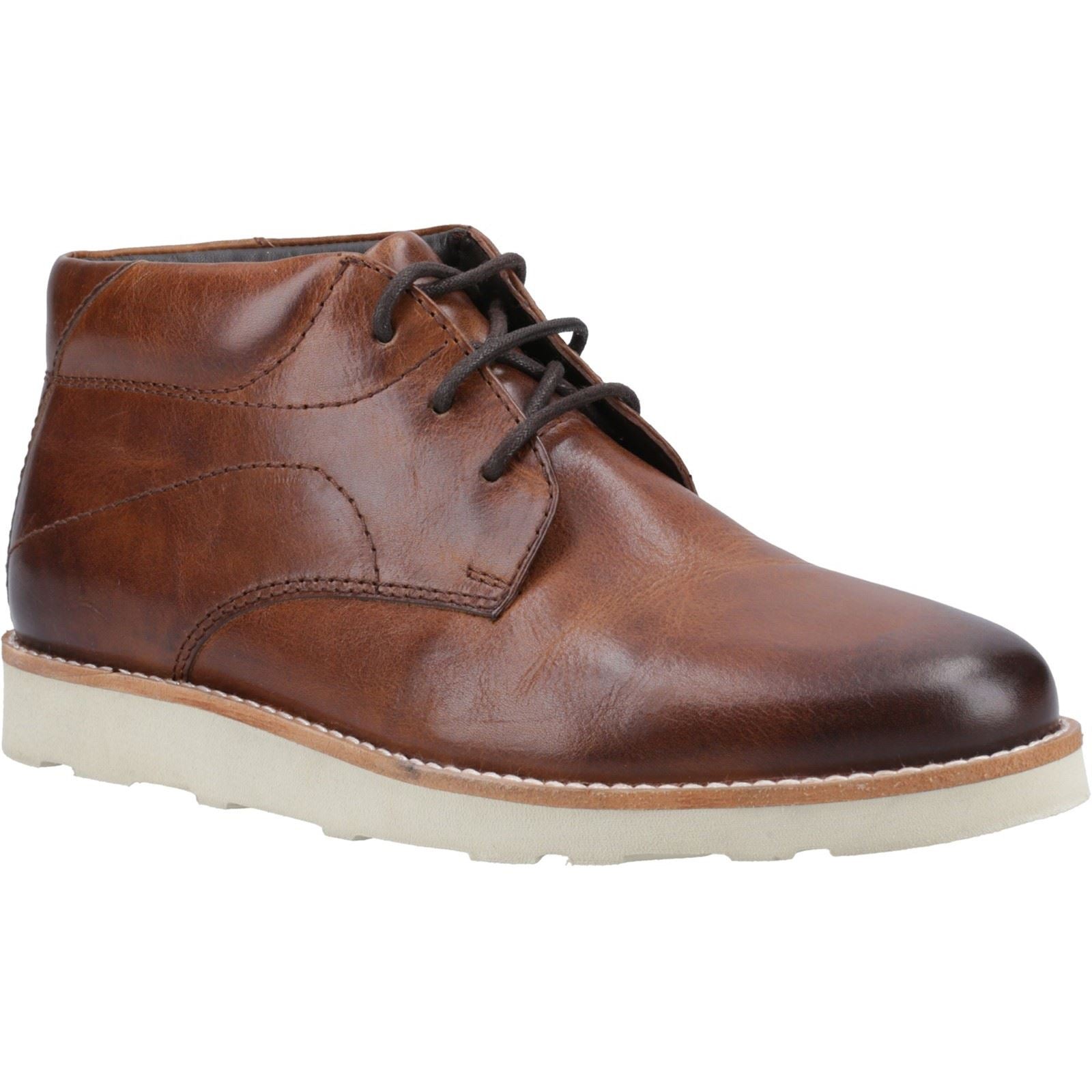 Hush Puppies Kennedy Bottes En Cuir Pour Homme Couleur Tan