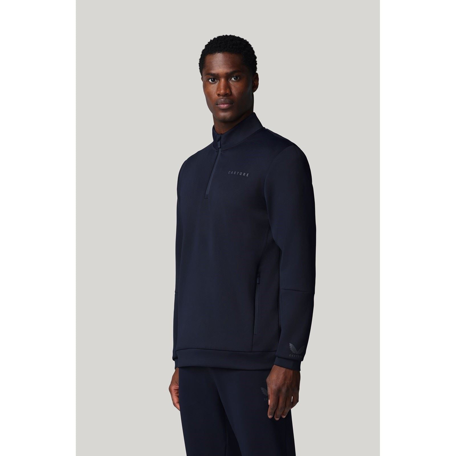 Castore Flex 1/4 Zip Sweatshirt Bleu Pour Homme