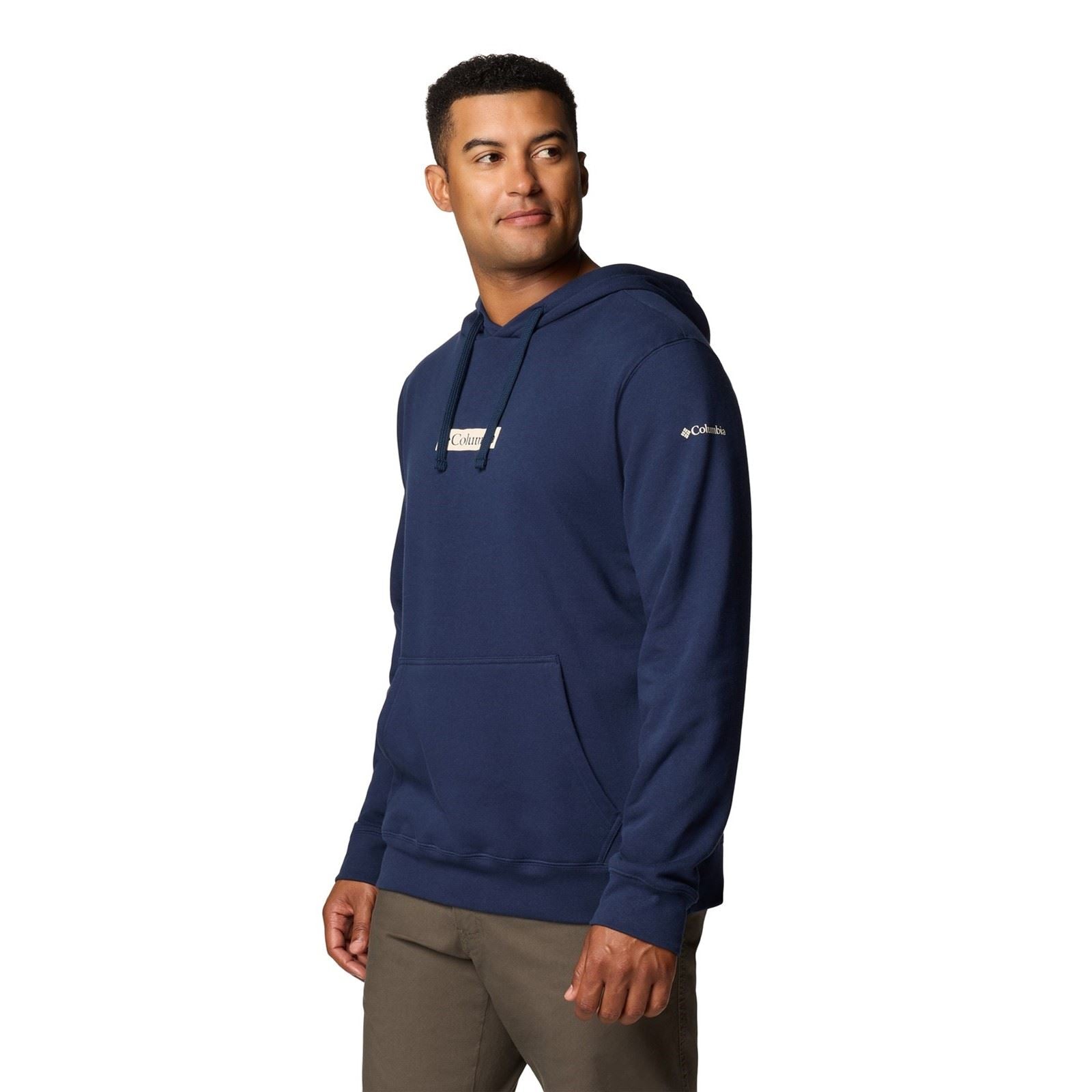 Columbia Columbia Trek Sweat À Capuche Bleu En Coton Pour Homme Trek