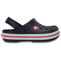 Crocs Crocband Chaussures Bateau En Thermoplastique Bleu Marine / Rouge