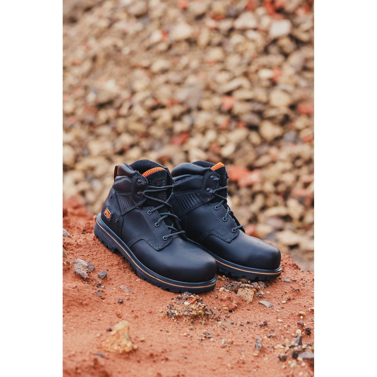 Timberland Pro Bottes De Sécurité En Cuir Ballast Noires