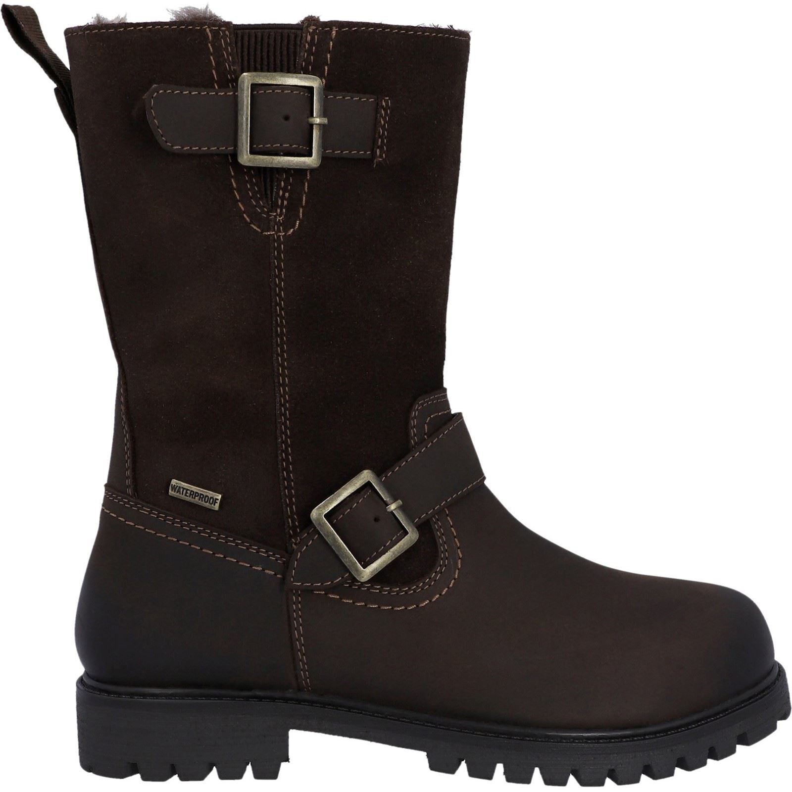 Hunter Ness Bottes Marron En Cuir Pour Femmes