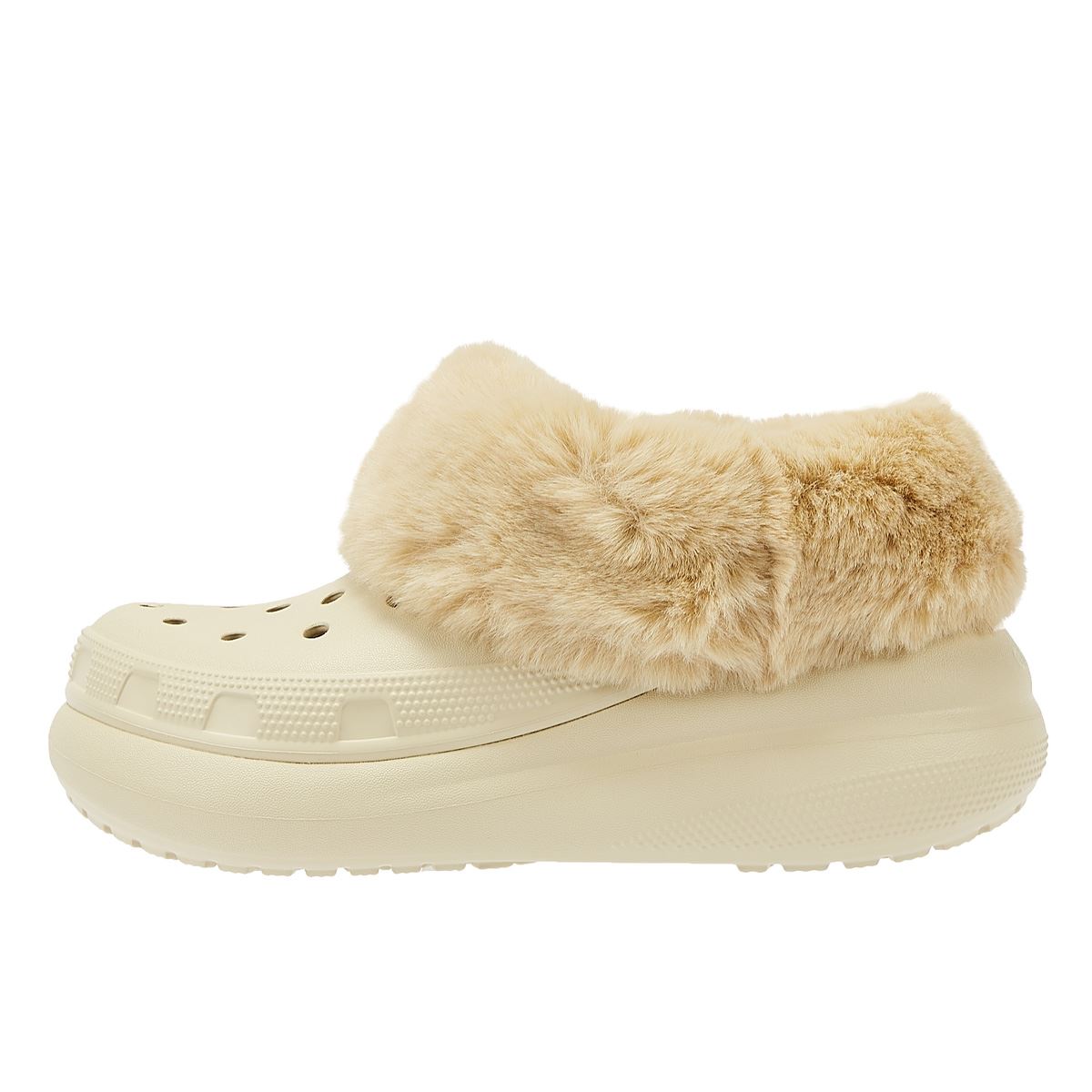 Crocs Sabot Confort Beige "Furever Crush Clog Bone" Pour Femmes