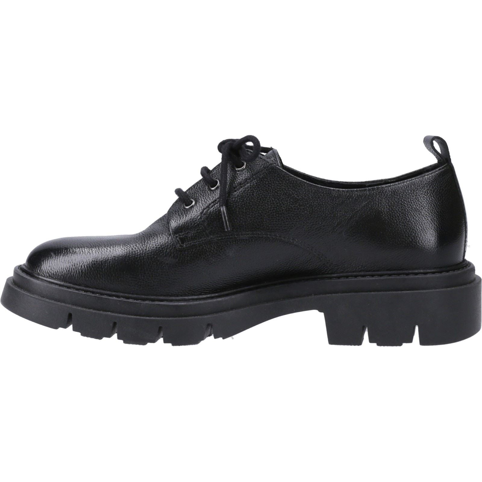 Hush Puppies Ruby Chaussures Noires En Cuir Pour Femme