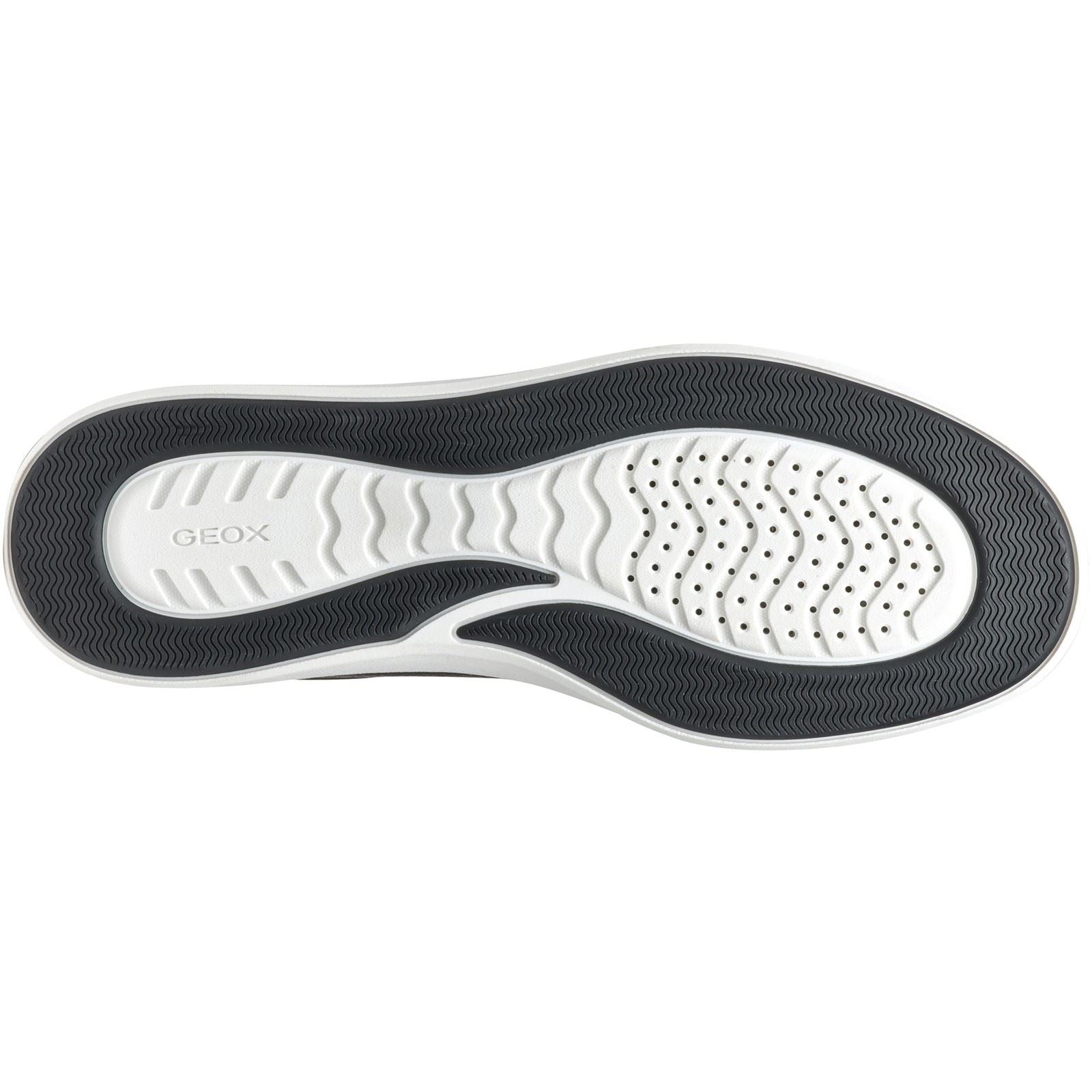 Geox U BALTMOORE Chaussures De Sport Pour Homme En Cuir Bleu Marine