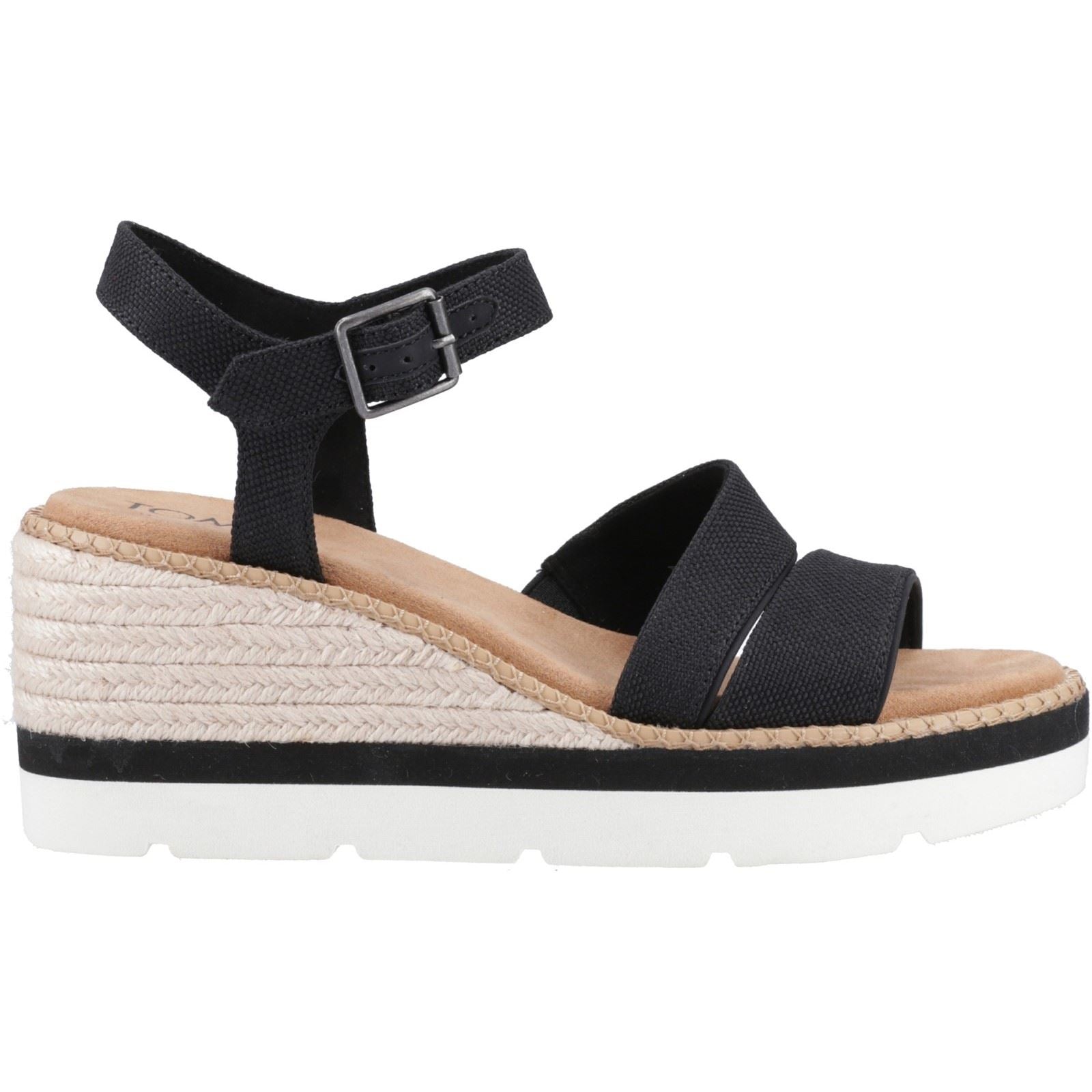 TOMS Darya Sandales Noires Pour Femmes En Synthétique