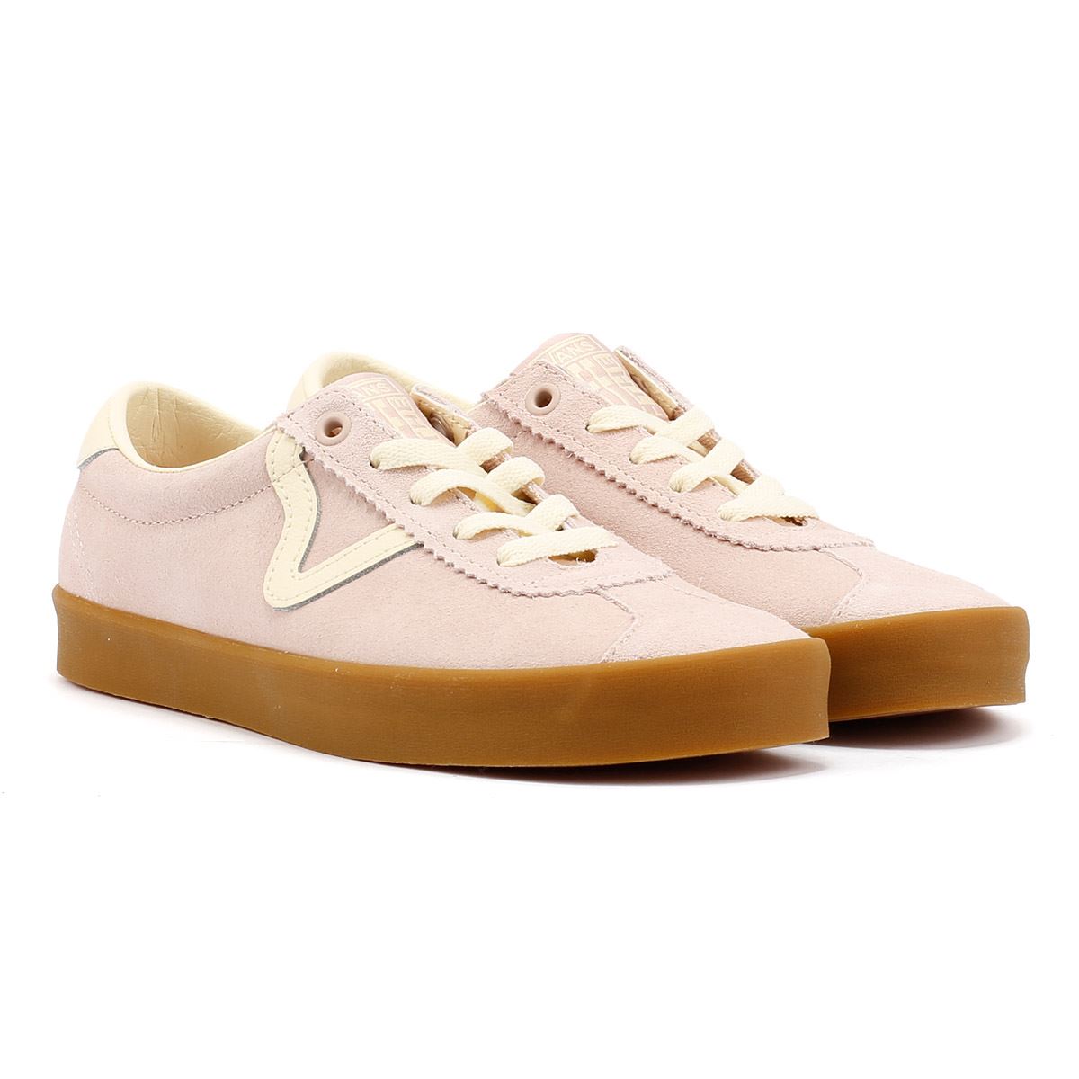 Vans Sport Low Baskets En Daim Rose Pour Femmes