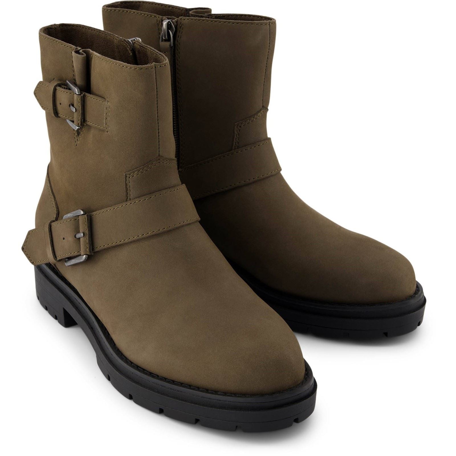TOMS Ionie Moto Bottes De Cavalière Pour Femme En Cuir