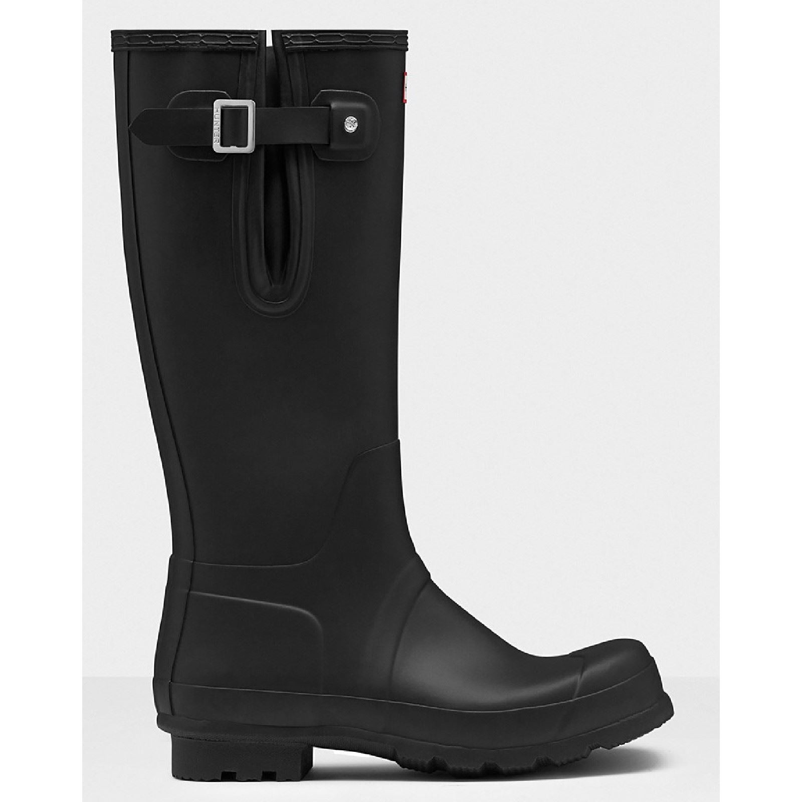 Hunter Original Side Adjustable Bottes En Caoutchouc Noires Pour Homme