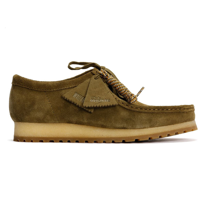 Clarks Originals Wallabee RB Chaussures À Lacets Vertes Pour Hommes En Daim
