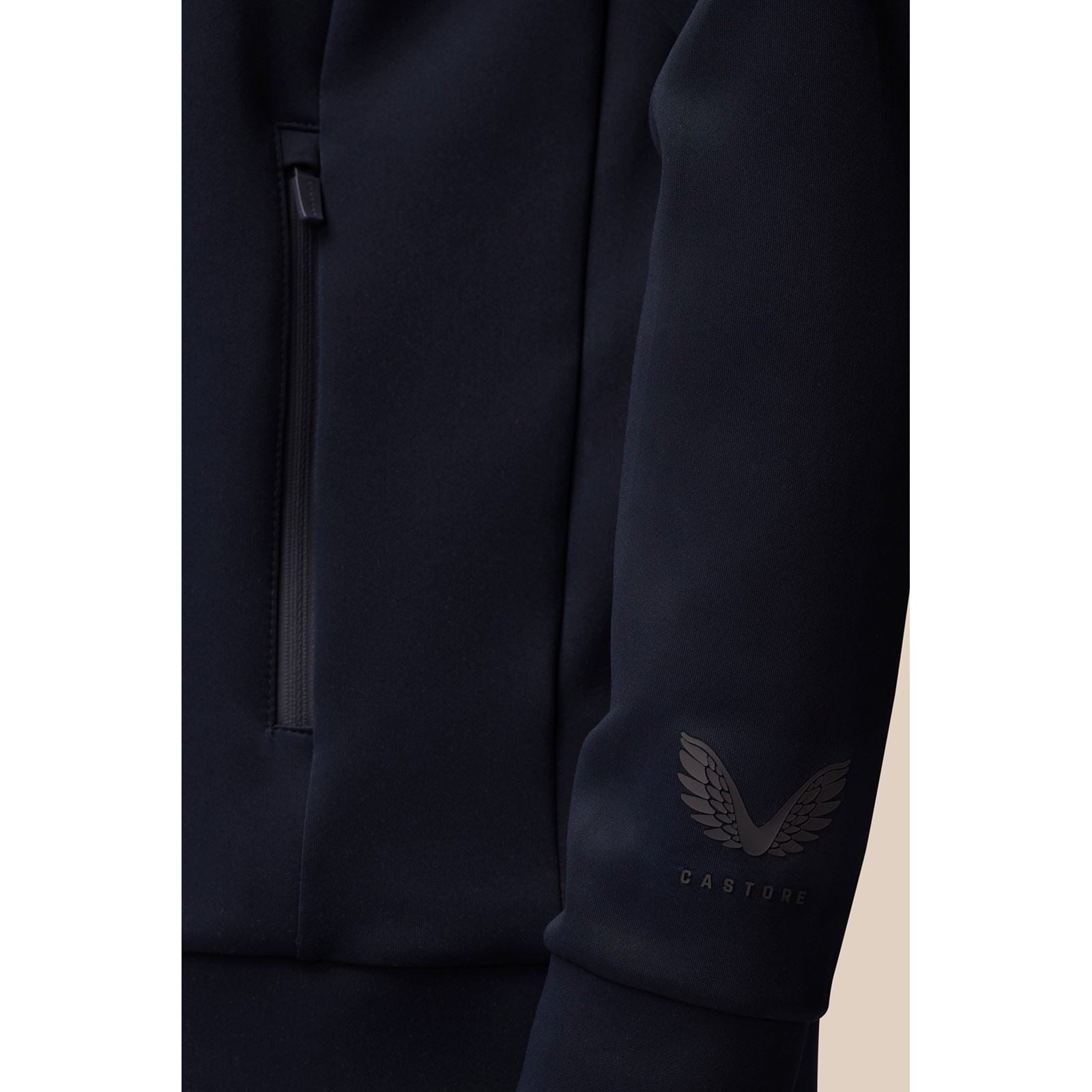 Castore Scuba 1/4 Zip Sweatshirt Bleu Pour Homme En Polyester