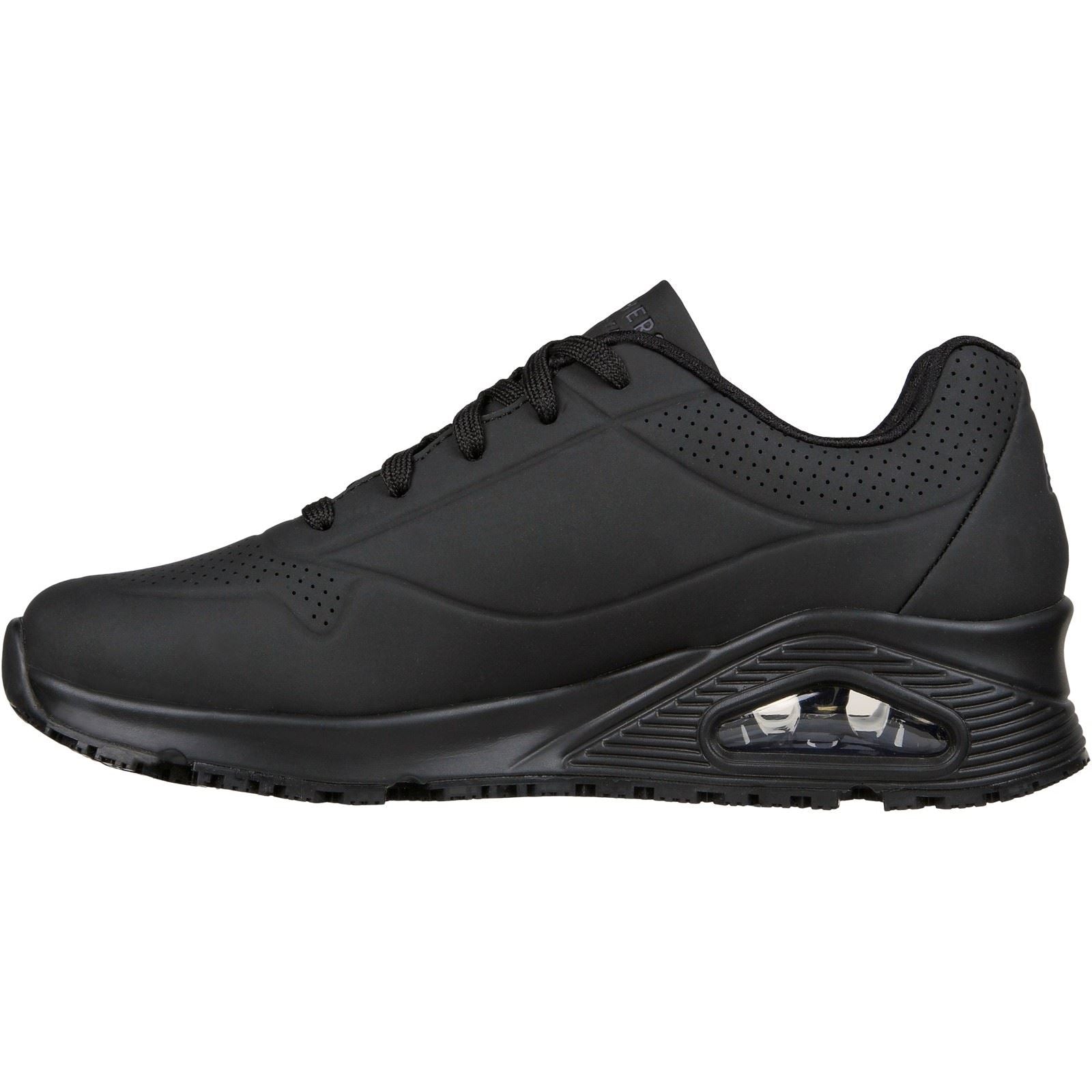 Skechers Workwear Work Relaxed Fit: Uno SR Baskets De Sécurité Noires Pour Femmes