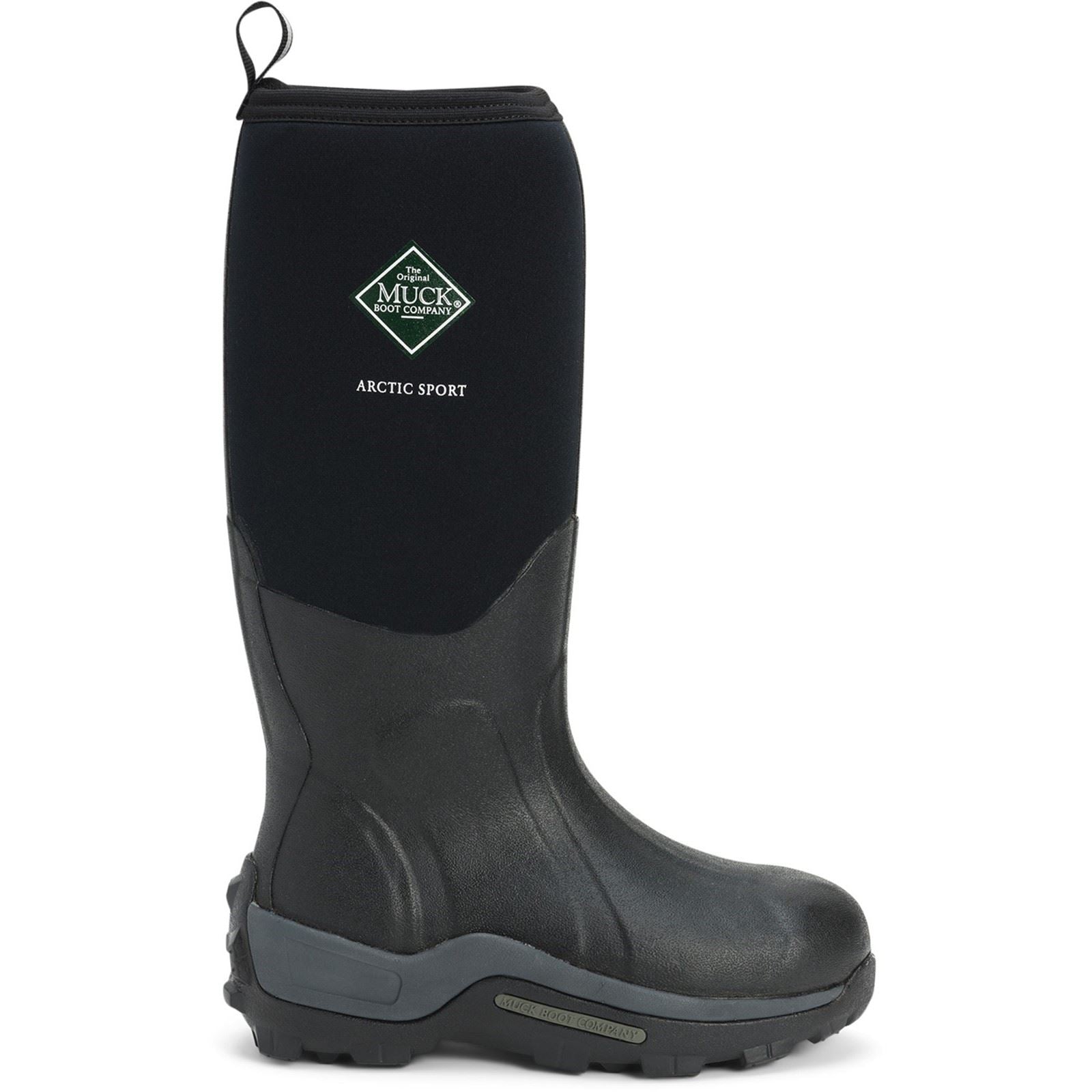 Muck Boots Arctic Sport Bottes En Caoutchouc Noires Wellington