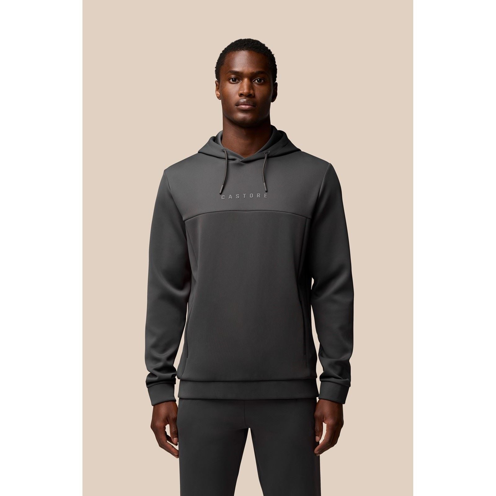 Castore Scuba Hoody Sweat À Capuche Gris En Polyester Pour Homme