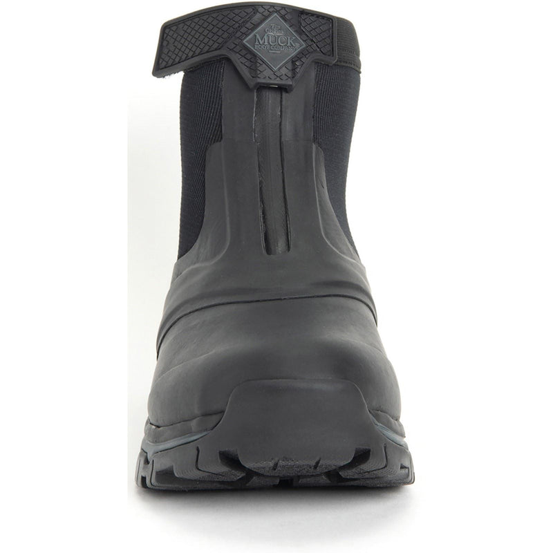 Muck Boots Apex Mid Zip Bottes De Pluie En Caoutchouc Noir/Sombre Shadow En Français.