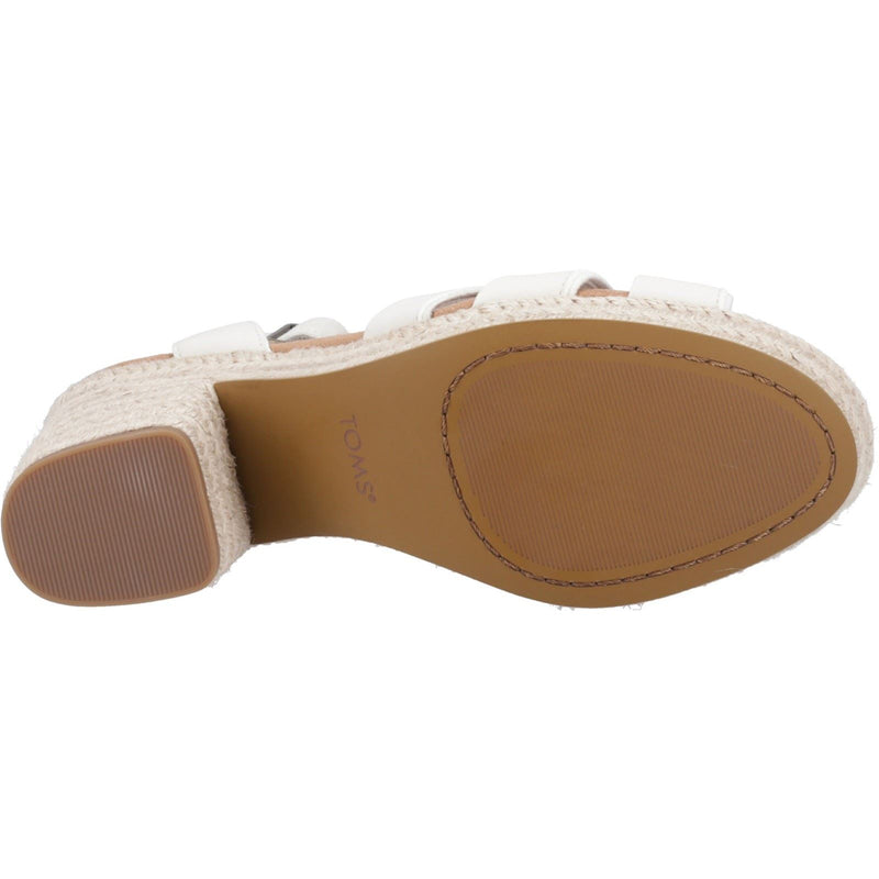 TOMS Majorca Strappy Sandales Pour Femmes En Cuir Couleur Sable Clair