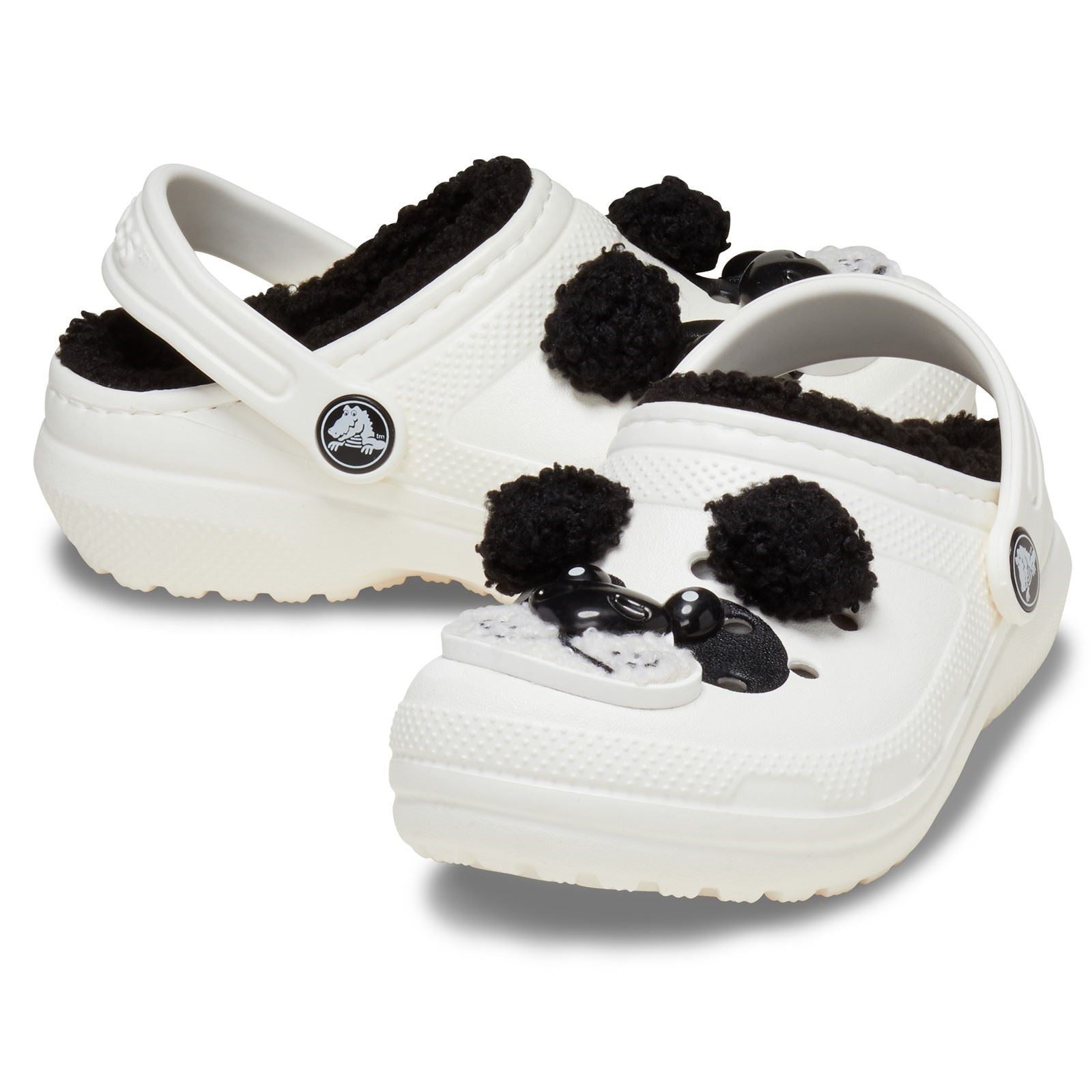 Crocs Classic Lined Fun Lab Sabots Panda Unisexe Pour Enfants En Thermoplastique