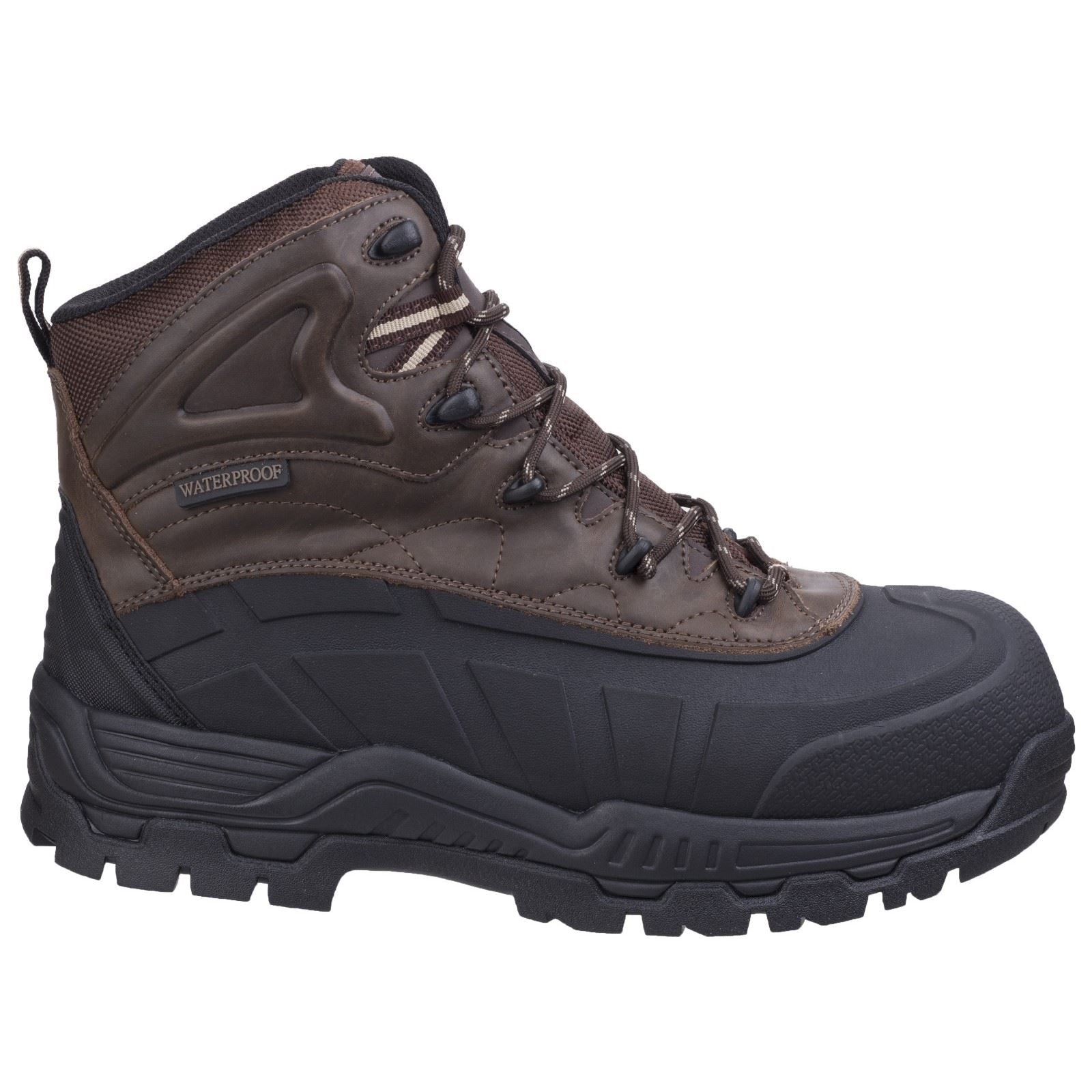 Amblers Safety Bottes De Sécurité En Caoutchouc/Cuir Marron Fs430 Orca