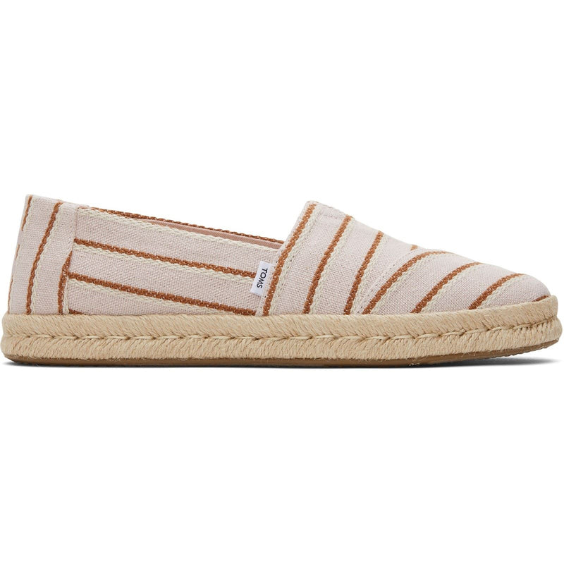 TOMS Alpargata Rope 2.0 Espadrilles En Ballet Rose Pour Femmes En Coton À Cent Pour Cent