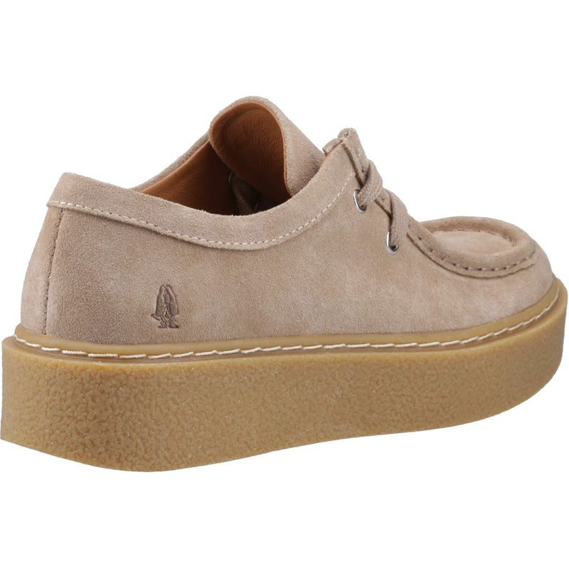 Hush Puppies Bridie Suede Chaussures Mocassins Pour Femmes En Cuir Taupe
