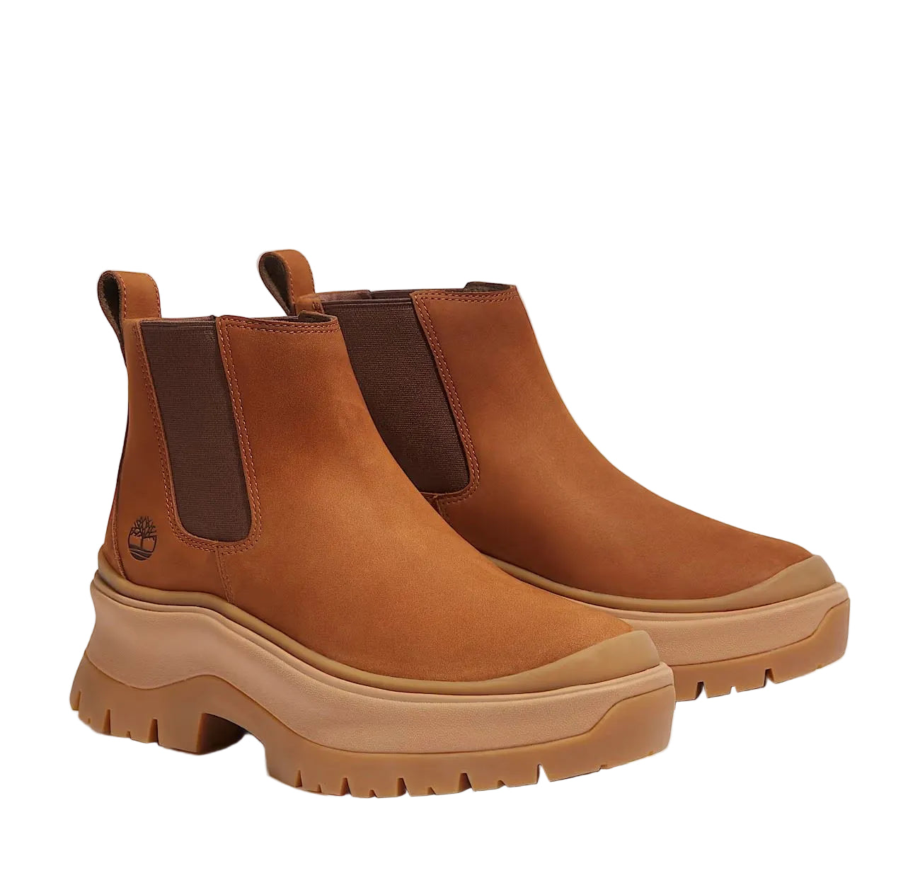 Timberland Roxie Lane Chelsea Bottes Marron En Cuir Pour Femmes