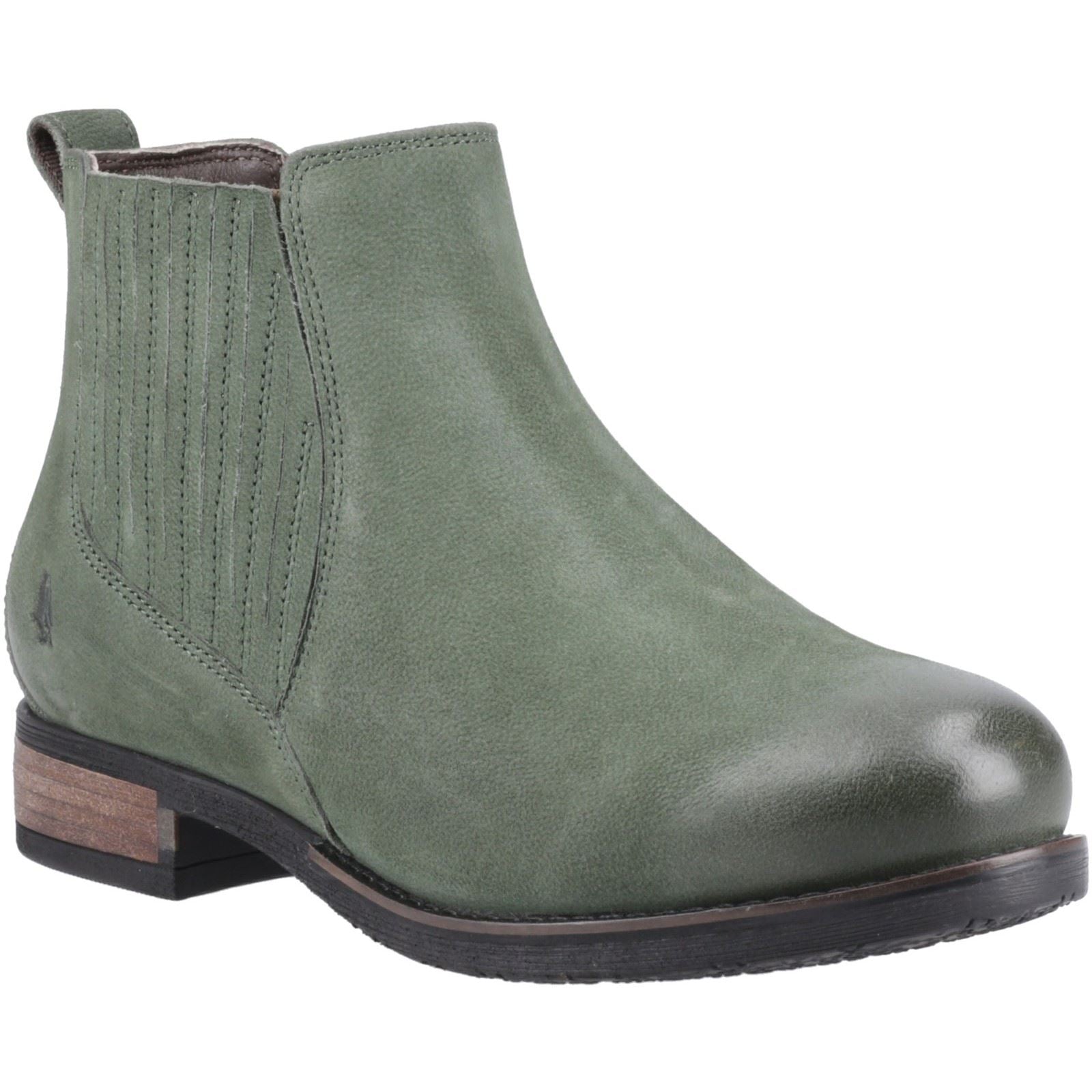 Hush Puppies Edith Chaussures Plates Chelsea Pour Femmes En Cuir Vert