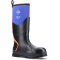 Muck Boots Chore Max S5 Bottes En Caoutchouc Bleu/orange Wellington