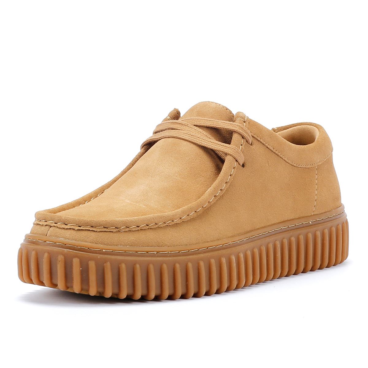 Clarks Main Torhill Lo Chaussures À Lacets En Daim Marron Pour Homme
