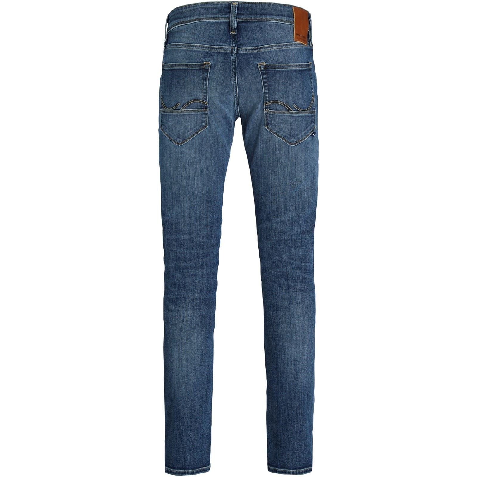Jack & Jones Glenn Fox Jean Slim Bleu En Coton Pour Homme