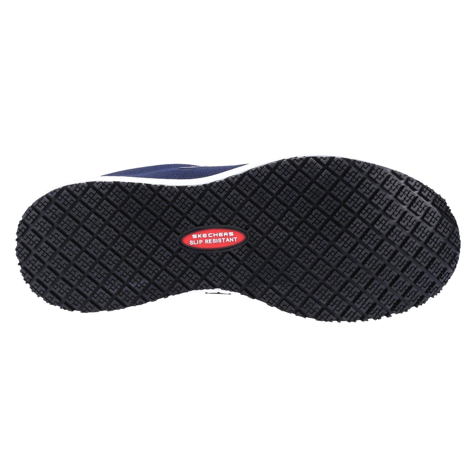 Skechers Workwear Squad SR Baskets De Sécurité Pour Femmes En Textile Bleu Marine