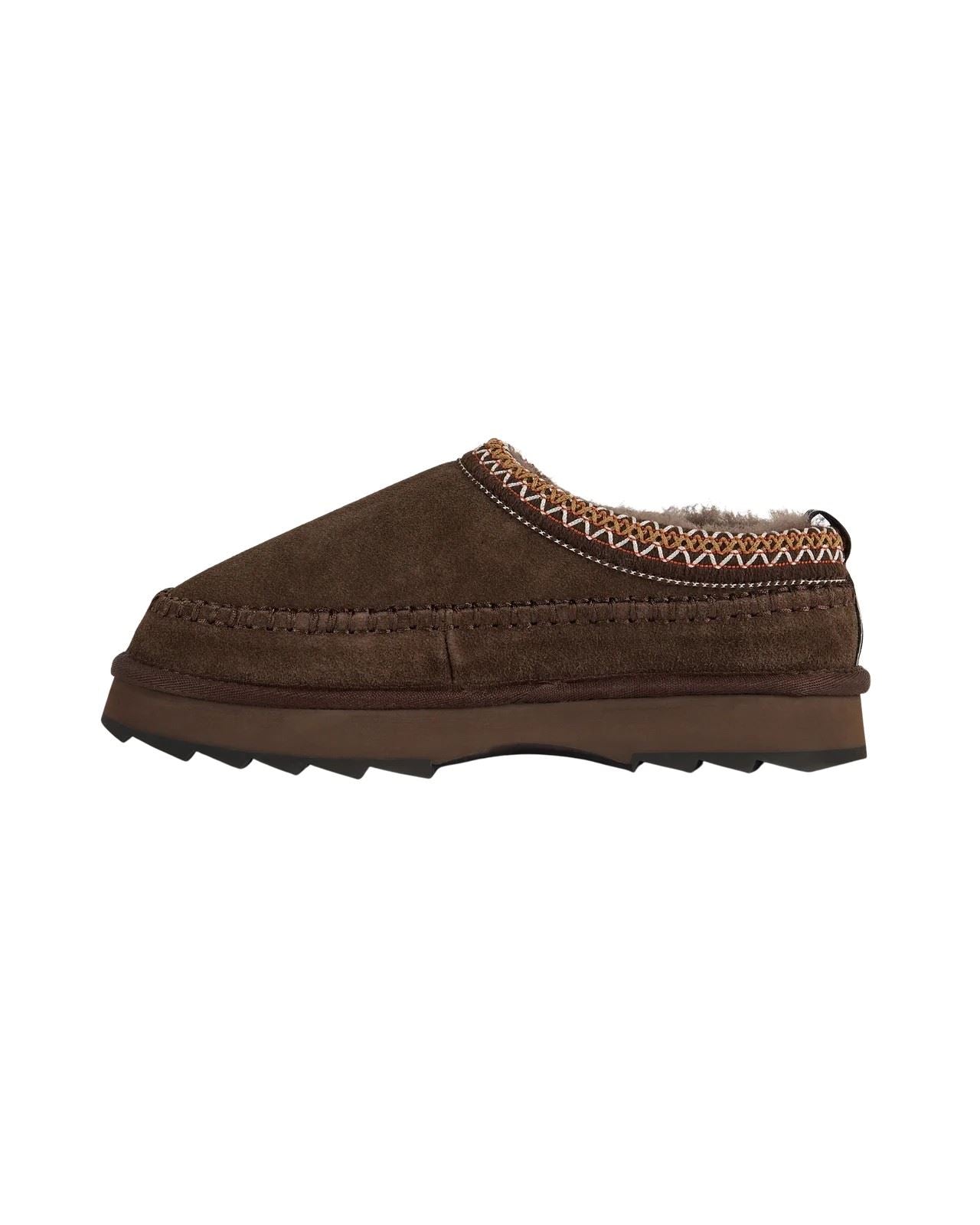 Emu Australia Sharky Adventure Scuff Chaussons En Suède Pour Femmes Marron
